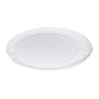Papierový tanier (PAP-Recy) hlboký biely Ø32cm [50 ks]