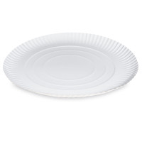Papierový tanier (PAP-Recy) hlboký biely Ø34cm [50 ks]