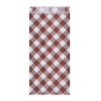 Papierové vrecko Karo 9+2,5 x 20 cm na párok v rožku [300 ks]