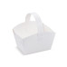 71705 - Svadobné košíčky (PAP) s uškom biely 10 x 8 x 6 cm [50 ks]