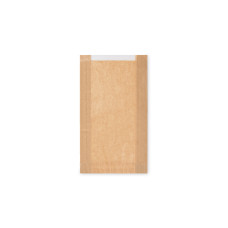 Papierové vrecko (PAP/PP) s okienkom 18+6 x 32 cm [1000 ks]