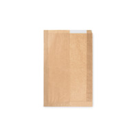 Papierové vrecko (PAP/PP) s okienkom 22+5 x 34 cm [1000 ks]