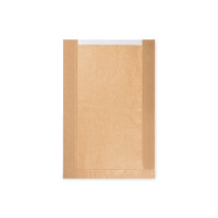 Papierové vrecko (PAP/PP) s okienkom 26+7 x 40 cm [1000 ks]
