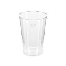 Pohár kryštál (PS) Ø76mm 0,25L [50 ks]
