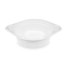 Miska (PP) s uškami biela Ø154mm 500ml [100 ks]