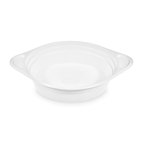 73605 - Miska (PP) s uškami biela Ø156mm 350ml [100 ks]