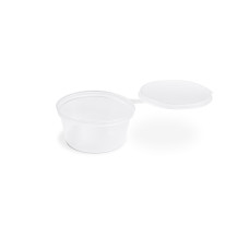 Dressingová miska (PP)  s viečkom priehľadná Ø50mm 30ml [100 ks]