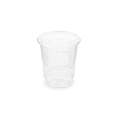 76004 - Pohárik (rPET) číry Ø48mm 2cl/4cl [40 ks]