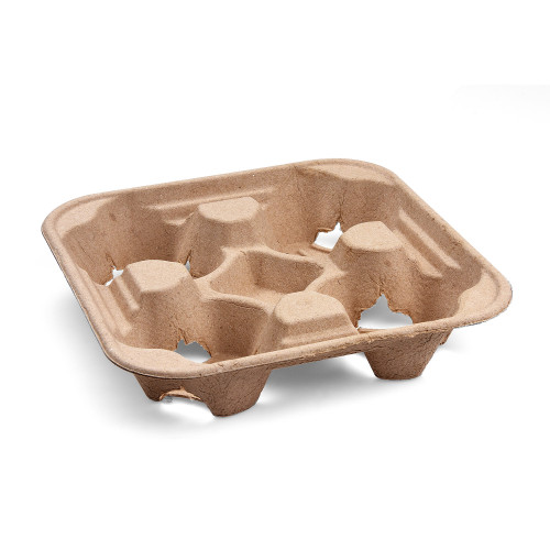 76273 - Podnos (PAP FSC Recycled) na 4 poháre 22 x 22 cm [50 ks]