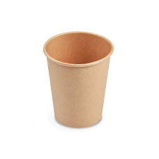 Papierový pohár (PAP FSC Mix/PE) kraft Ø80mm 280ml `M: 0,2L/8oz` [50 ks]
