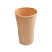 76451 - Papierový pohár kraft Ø90mm 510ml `XL: 0,4L/16oz` [50 ks]