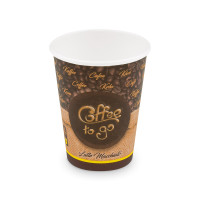 Papierový pohár (PAP FSC Mix/PE) "Coffee to go" Ø90mm 420ml `L: 0,3L/12oz` [50 ks]