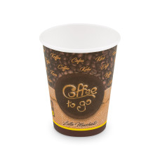 Papierový pohár (PAP FSC Mix/PE) "Coffee to go" Ø90mm 420ml `L: 0,3L/12oz` [50 ks]