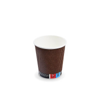 Papierový pohár PREMIUM Ø80mm 280ml `M: 0,2L/8oz` [25 ks]
