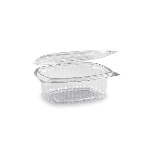 77803 - Miska (rPET) s viečkom oválna priehľadná 375ml [50 ks]