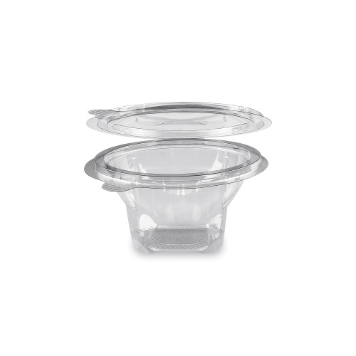 77902 - Miska (rPET) s viečkom okrúhla priehľadná 250ml [50 ks]