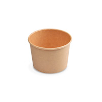 Papierová miska (PAP/PE) kraft Ø90mm 250ml [50 ks]