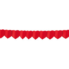 Papierová girlanda Srdcia Ø18cm x 4m [1 ks]
