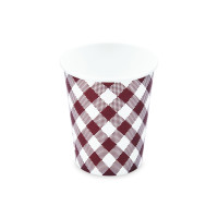 Papierový pohár Karo Ø80mm 280ml `M: 0,2L/8oz` [10 ks]