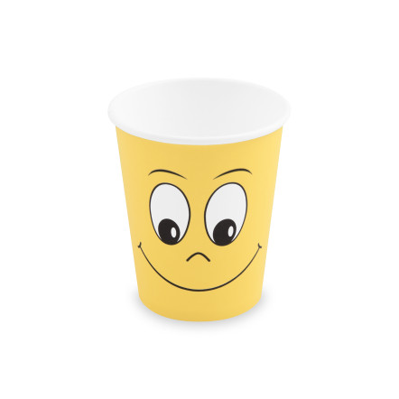 Papierový pohár smile ø80mm 280ml `0,2l/8oz/m`