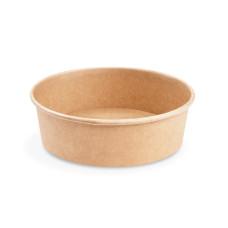 Papierová miska kraft ø185mm 1100ml Papierová miska kraft ø185mm 1100ml