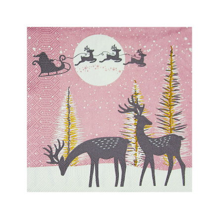 Obrúsok 3vrstvý vianoce 33 x 33 cm