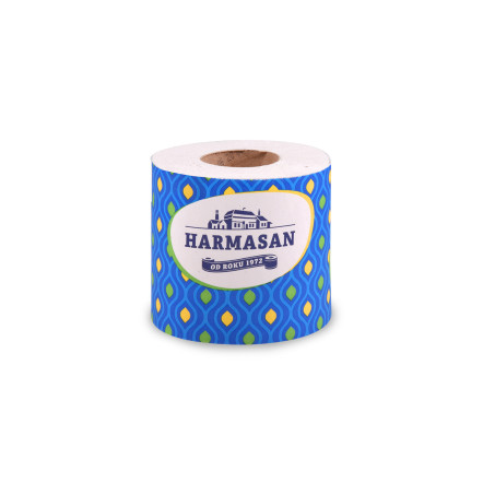 Toaletný papier harmasan 1vrstvý natural ø10,5cm 50m 400 útržkov