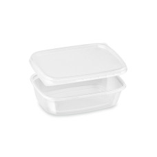 Miska (PP) hranatá priehľadná 125ml + viečko [250 sád]