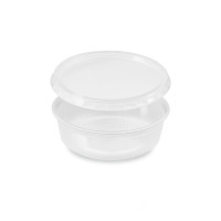 Miska (PP) okrúhla priehľadná 125ml + viečko [250 sád]