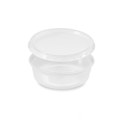 PP511 - Miska (PP) okrúhla priehľadná 125ml + viečko [250 sád]