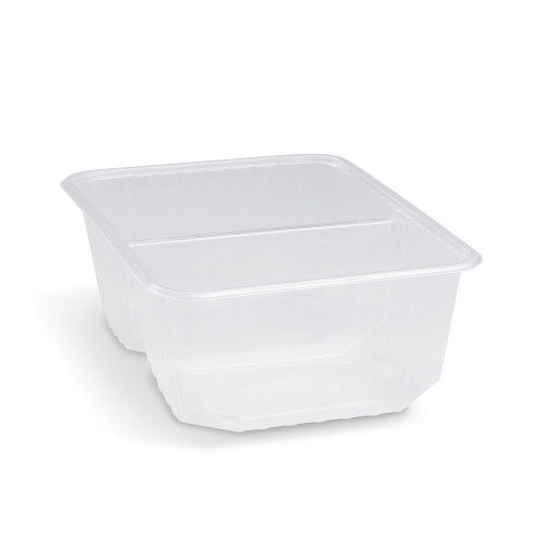 PP591 - Vanička (PP) hranatá 2dielna priehľadná 186 x 133 mm 1000ml [50 ks]