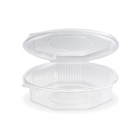 Menu misa (PP) Ripboxx Meal nedelená osemboká priehľadná 1200ml [25 ks]