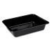 PP906 - Menu misa (PP) Foodyboxx extra-pevná nedelená čierna 227 x 178 x 49 mm [50 ks]