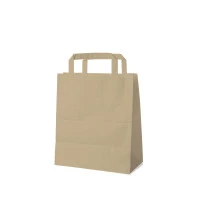 Papierová taška hnedá 18+8 x 22 cm