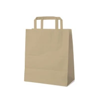 Papierová taška hnedá 22+10 x 28 cm