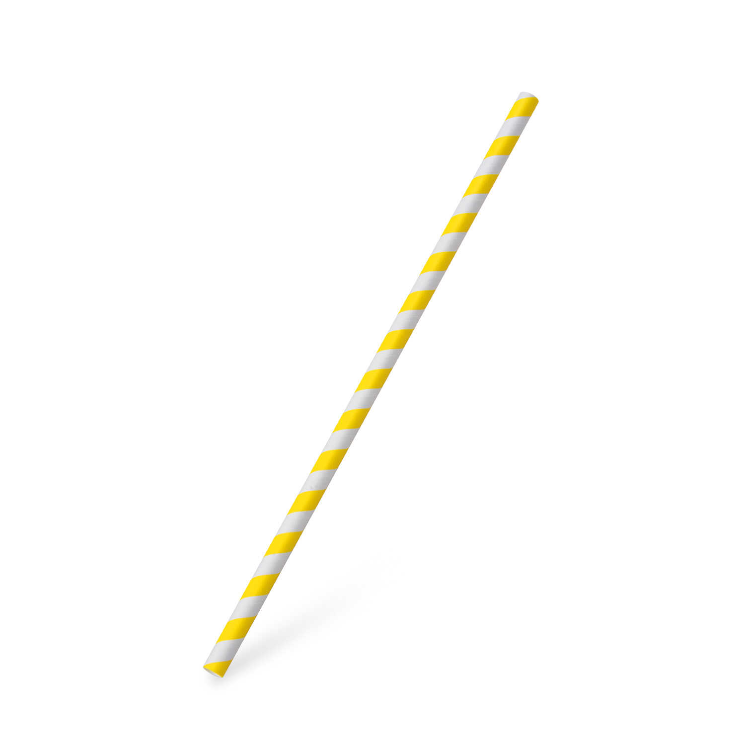 Slamka papierová Špirála žltá `JUMBO` Ø8mm x 25cm [100 ks]