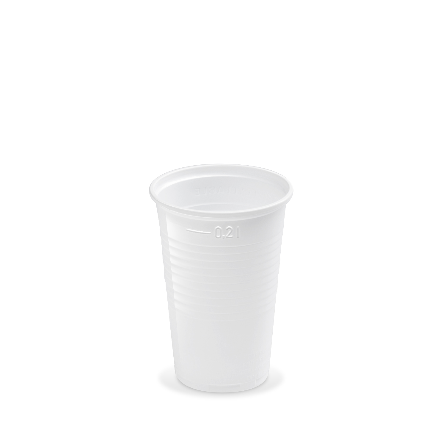 Pohár biely ø70mm 0,2l