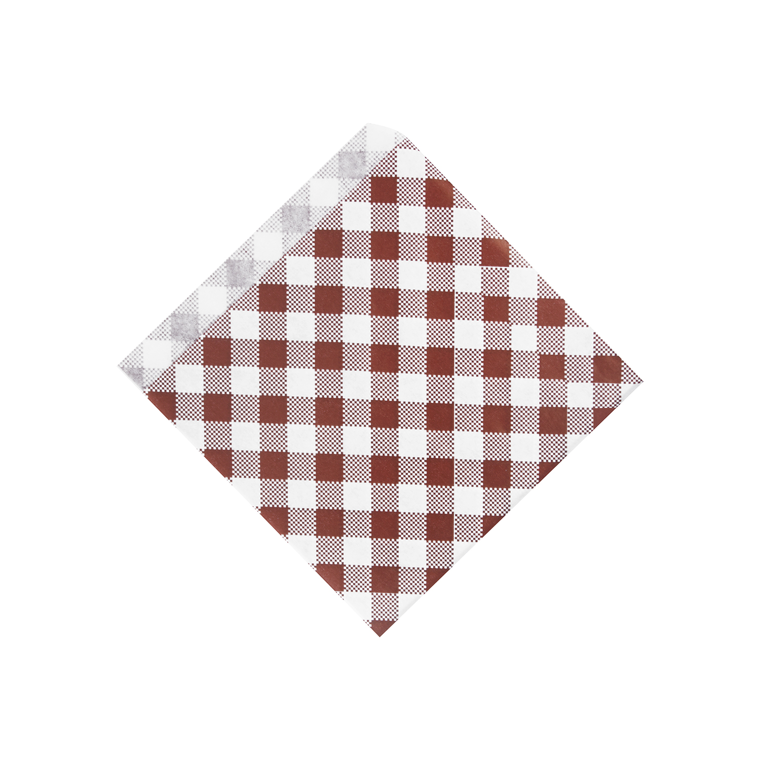 Papierové vrecko karo 14 x 14 cm na burger/kebap