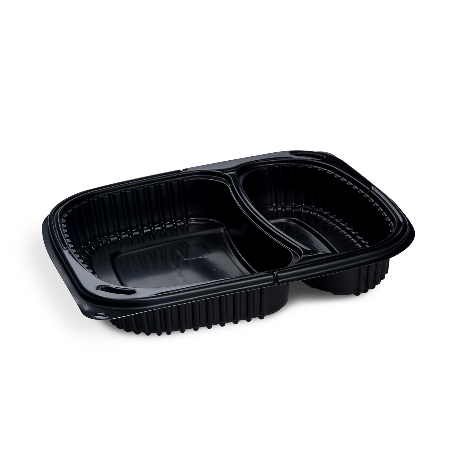 Menu misa do mikrovlnky economy 2dielna čierna 240 x 210 mm 1100ml