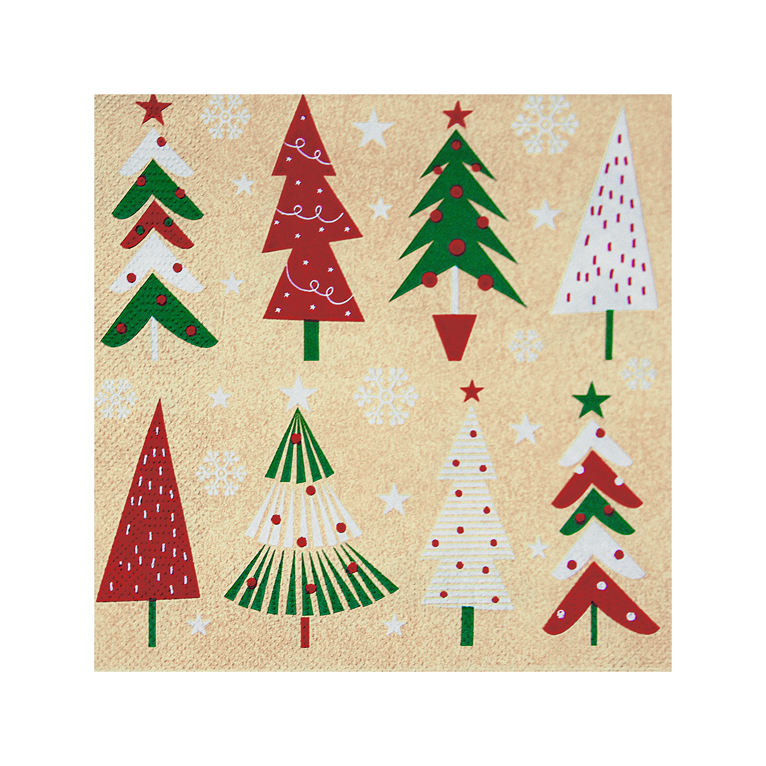 Obrúsok 3vrstvý vianoce 33 x 33 cm